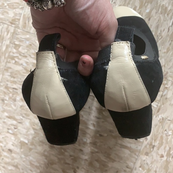 Courage b Noemie Block Heel Black Square Heel Shoe - Picture 6 of 11